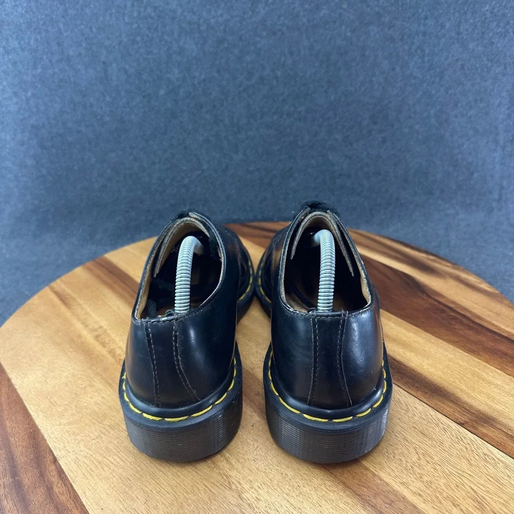 Vintage Doc Dr Martens 1461 59 Three Hole Black Made In England US M5 W6